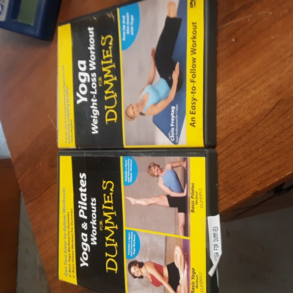 Pair of Yoga for Dummies DVD'S ( SKU Ab 7)